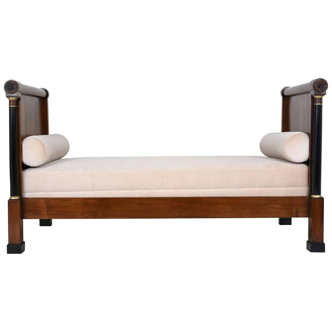 19th Century French Walnut Empire-style Daybed