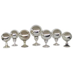 Collection of Mercury Glass Hat Stands