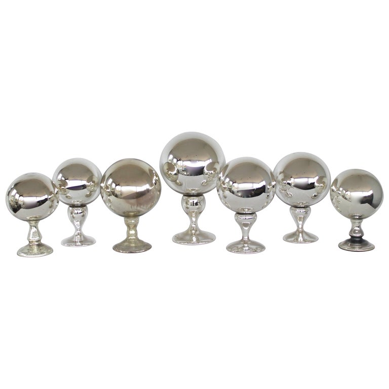Collection of Mercury Glass Hat Stands at 1stdibs