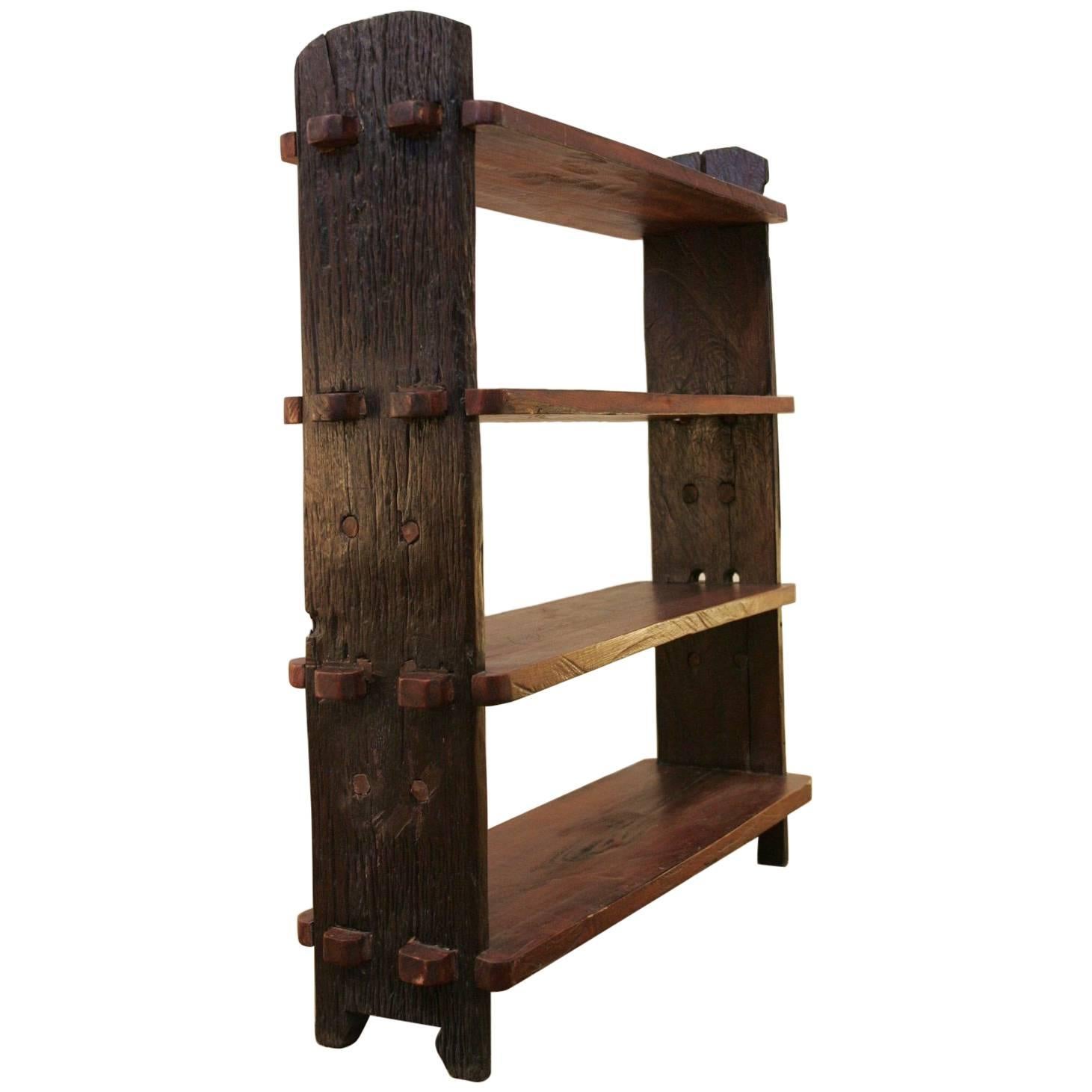 Carved Mountain French Bookshelve, 1960 For Sale