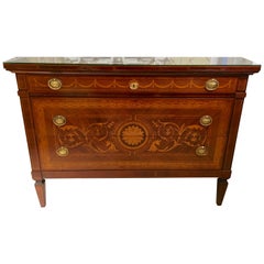 Regency Style European Inlaid Commode