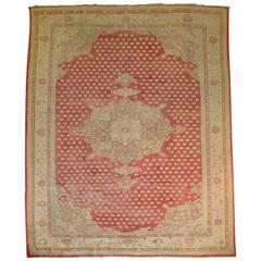 Antique Turkish Oushak Rug