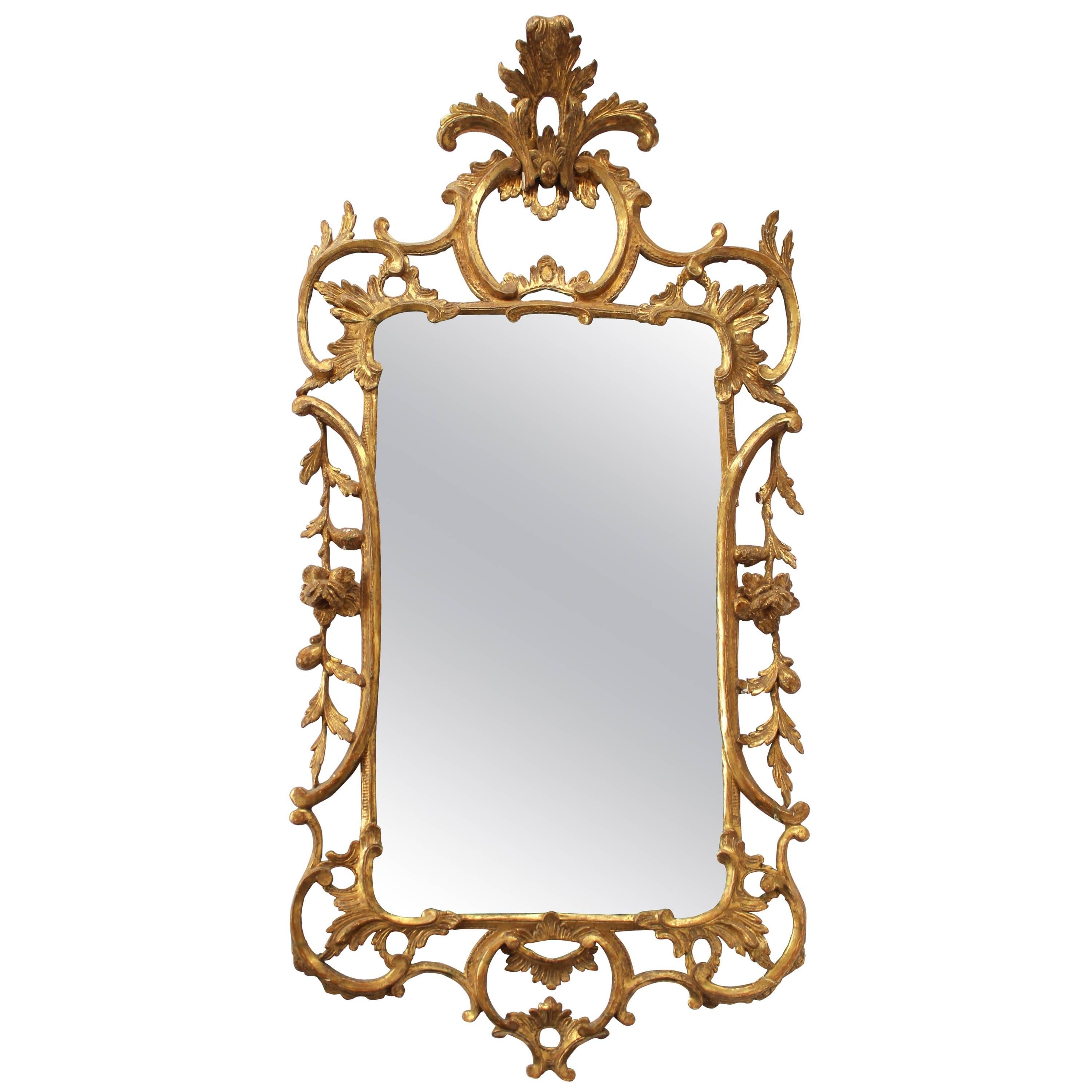 George III Style Giltwood Mirror 