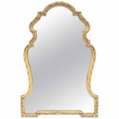 Baroque Gold Hand-Painted Mirror by La Barge