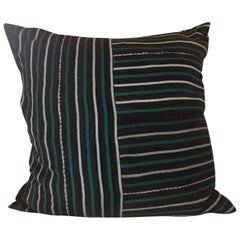 Handwoven African Textile from Mali Pillow #14