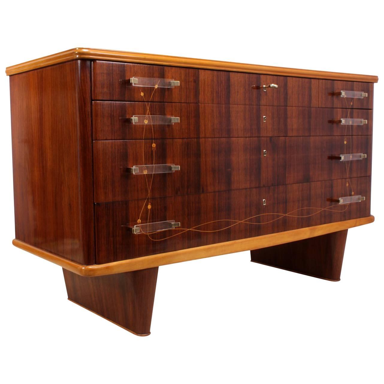 Italian Rosewood Commode by Dassi