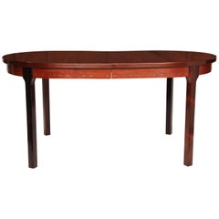 1960s Swedish Nils Jonsson Rosewood for Troeds Dining Table