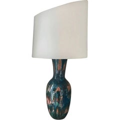 Handmade Modern, Custom Glazed Ceramic Vase #5, Vessel, Decorative Table Lamp 