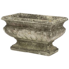 Large Rectangular English Garden Stone Pedestal Trough or Planter