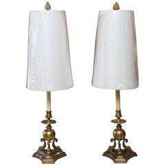 Pair of Chapman Dolphin Motif Lamps