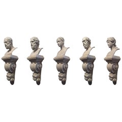 Fine Set of Four over Lifesize Busts