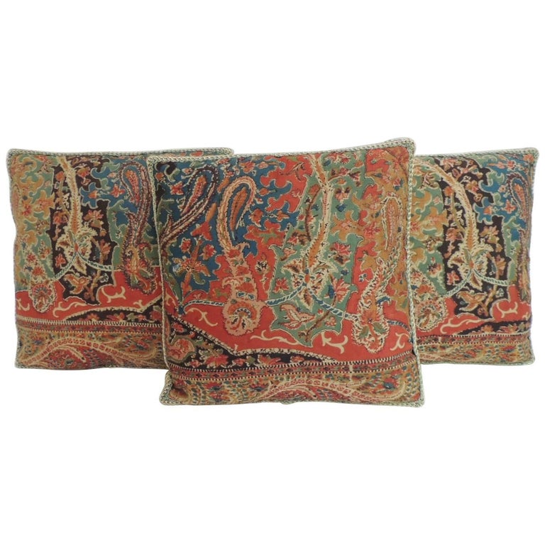 Petite Kashmir Paisley Indian Silk Red Textile Decorative Pillows Cool Indian Silk Decorative Pillows Petite Kashmir Paisley Indian Silk Red Textile Decorative Pillows Cool Indian Silk Decorative Pillows