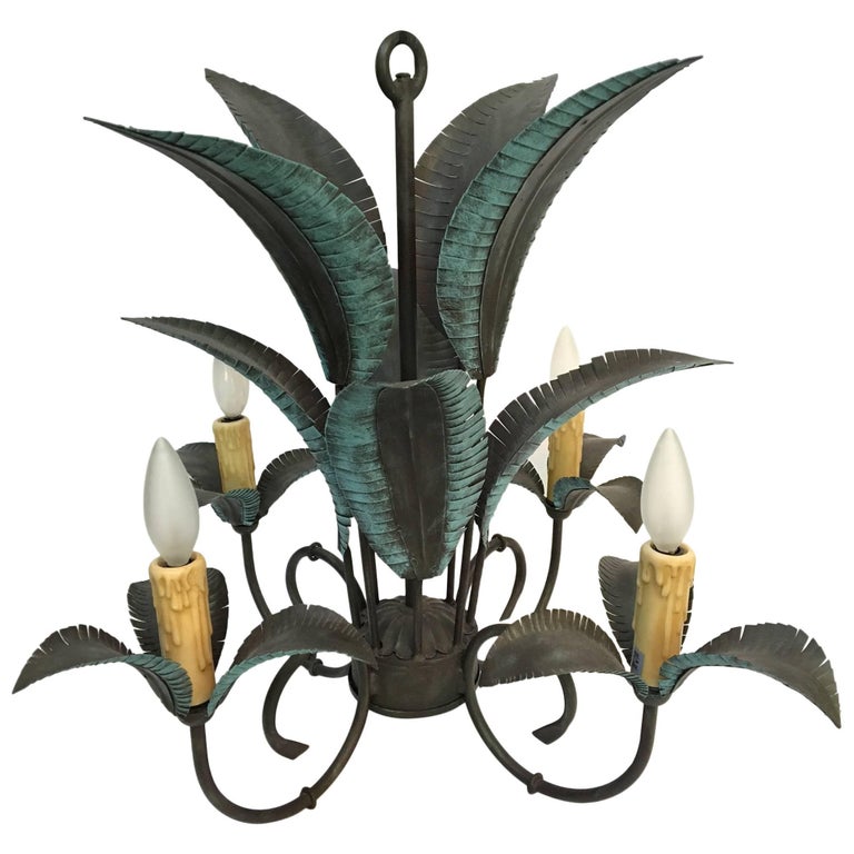 Arte De Mexico Palm Tree Chandelier For At 1stdibs Arte De Mexico Palm Tree Chandelier
