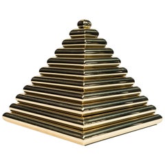 Vintage Brass Pyramid Box