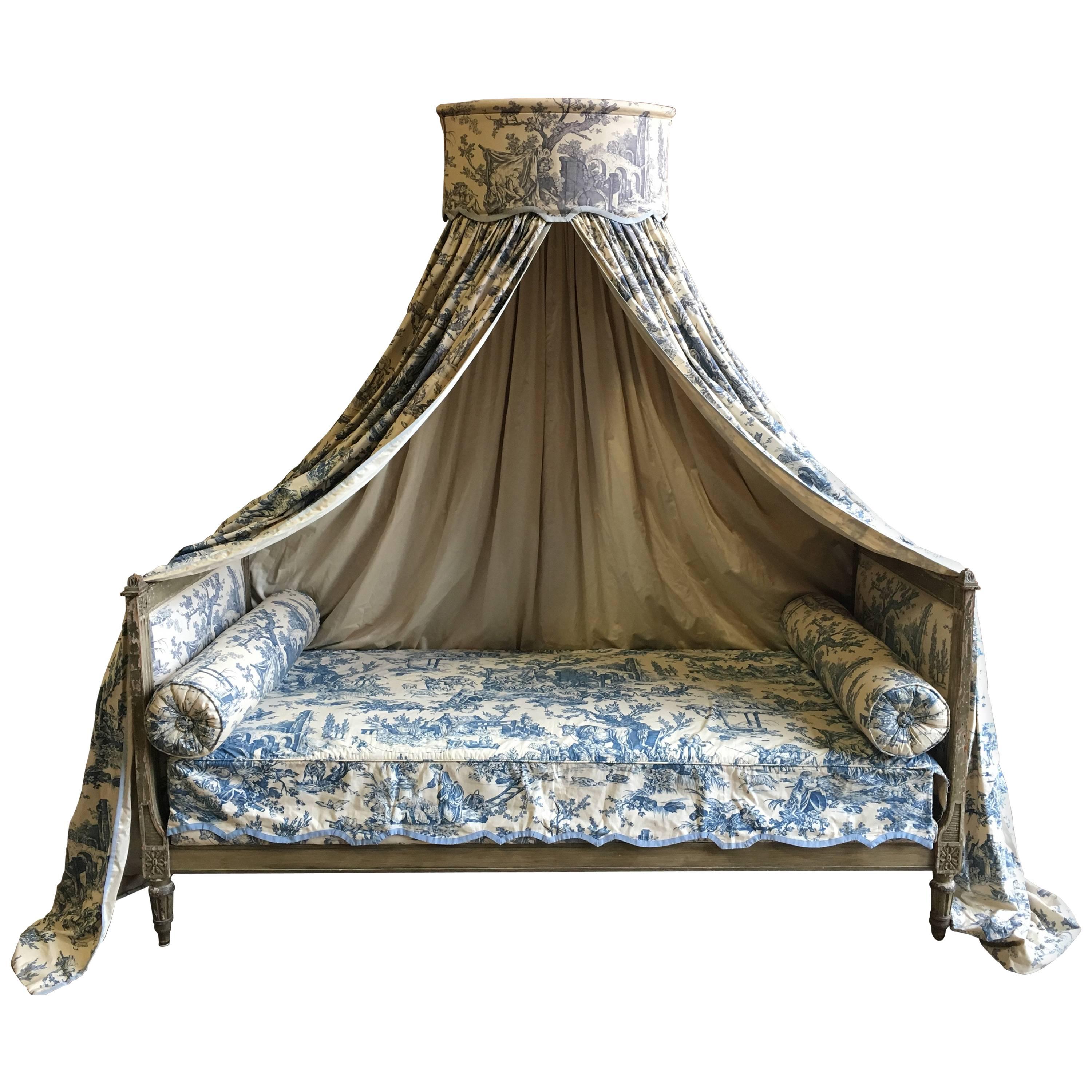 French Louis XVI Canopy Bed, Early 19th Century