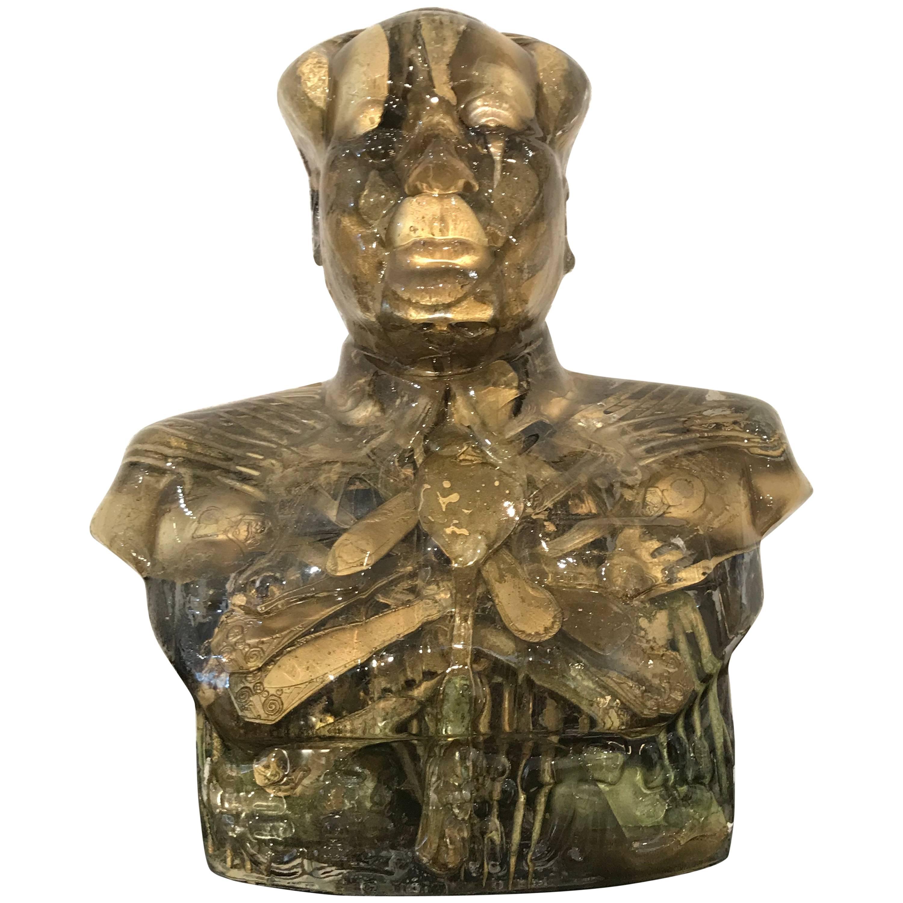 Mao Bust with Cutlery