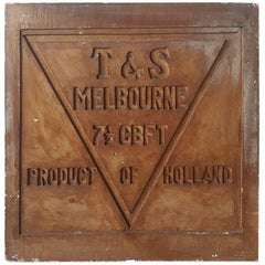 Rare Used Plaster Mold for a Rubber Stamp Melbourne