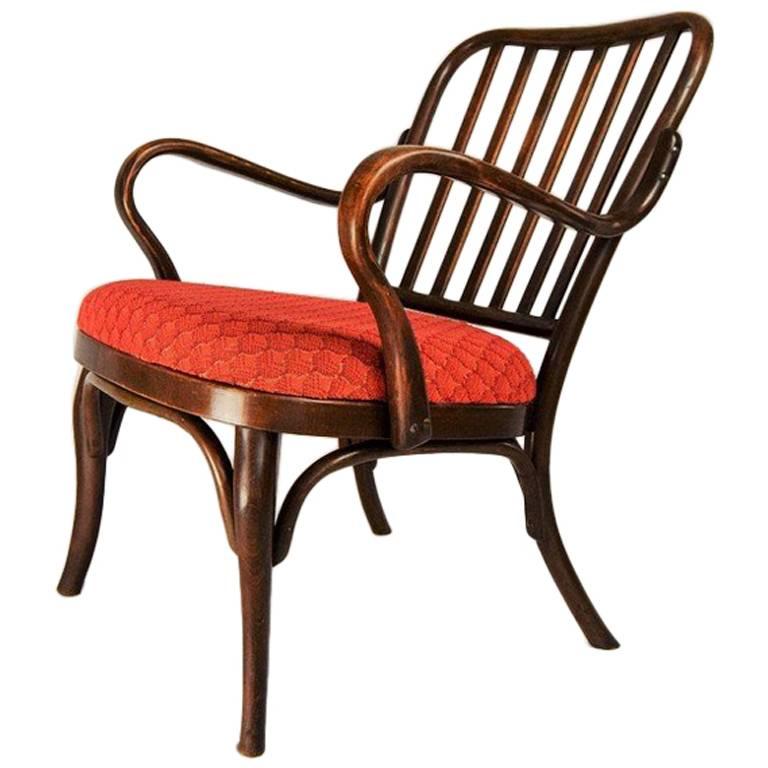 Antique Armchair No. 752 by Josef Frank for Thonet, 1920s For Sale