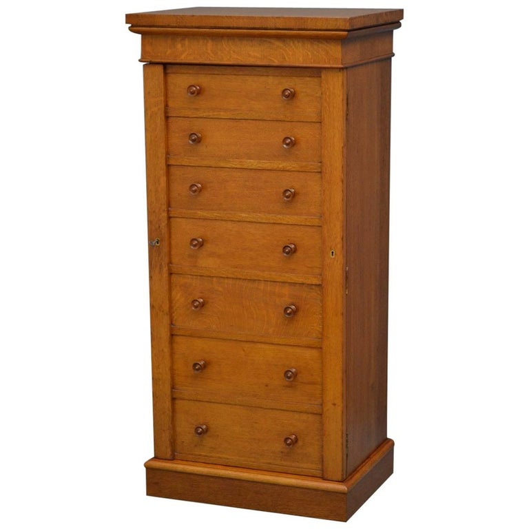 Antique English Oak TwoPiece China Cupboard at 1stdibs
