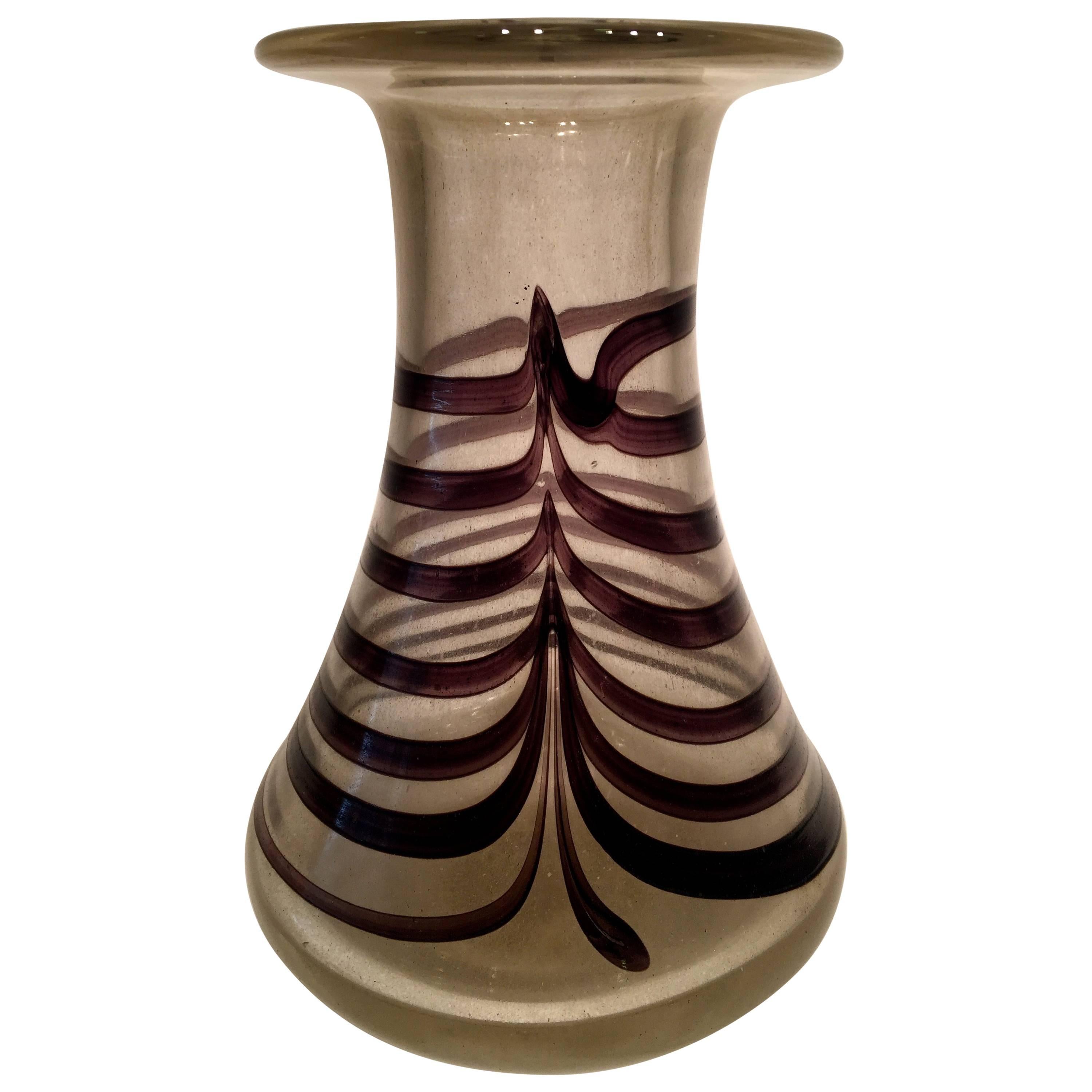 Vase in Artistic Blown Glass of Murano, circa 1970 For Sale