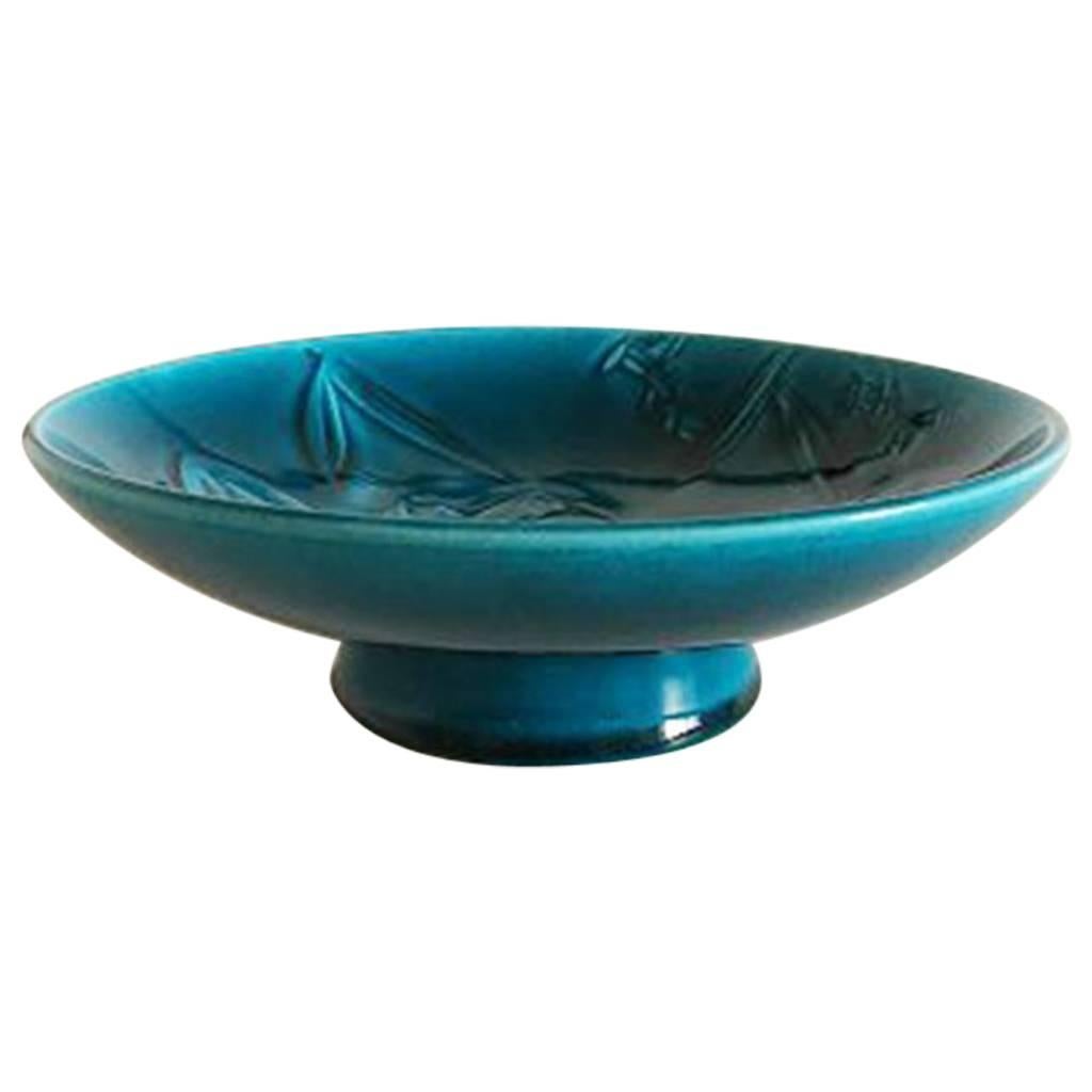 Bing & Grondahl Cathinka Olsen Stoneware Bowl on Foot #1493