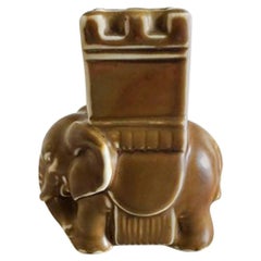 Bing & Grondahl Stoneware Elephant / Matchstick Holder #7653