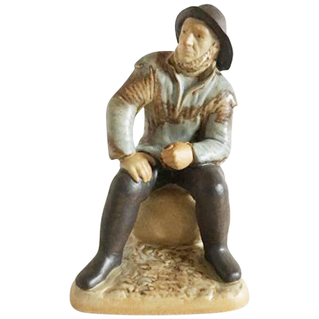Bing & Grøndahl Stoneware Figurine "The Old Fisherman from Skagen" #2370 For Sale