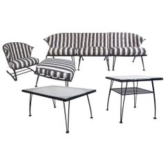 Russell Woodard Patio Set with Sofa, Chair and Tables