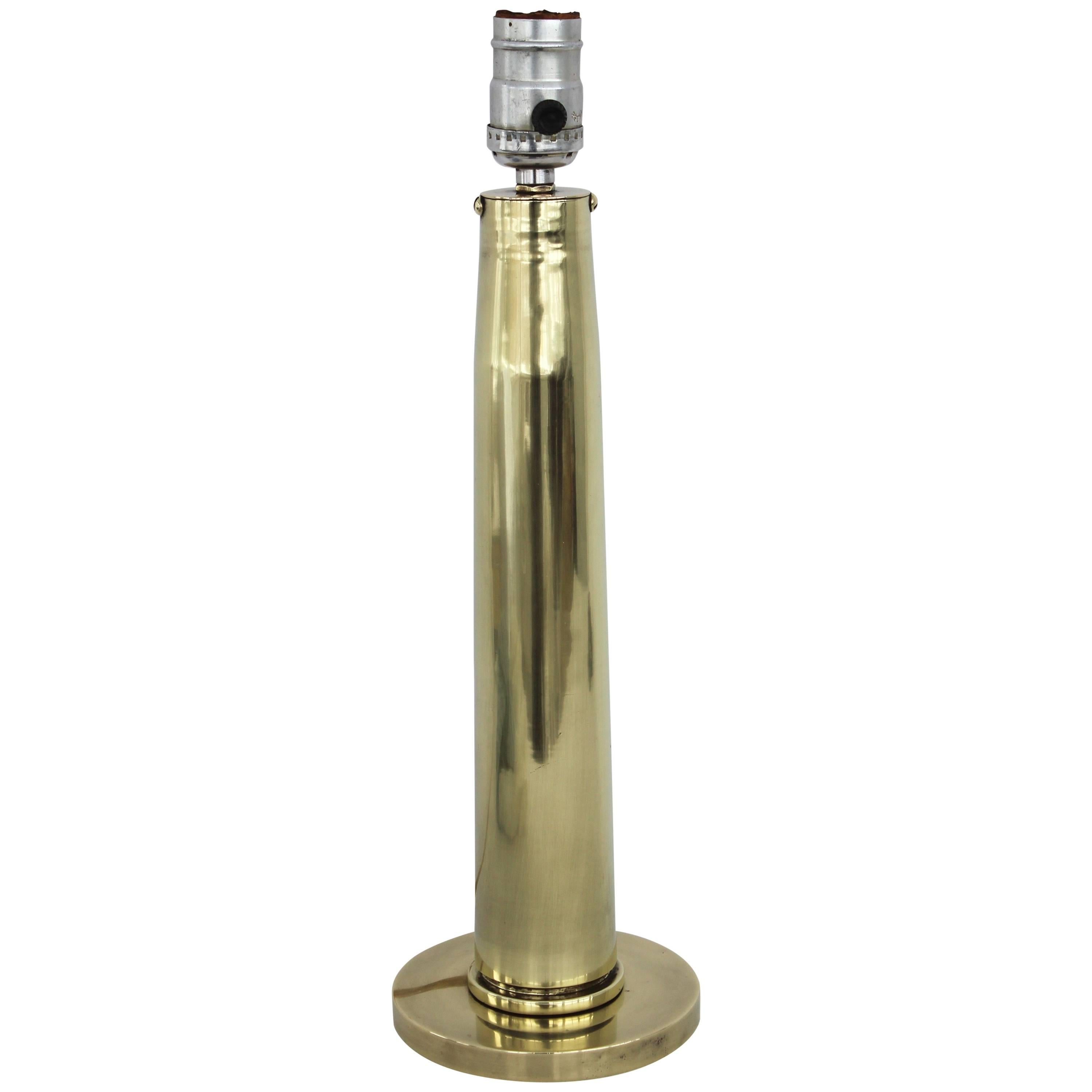 Brass Bullet Shell Table Lamp at 1stDibs