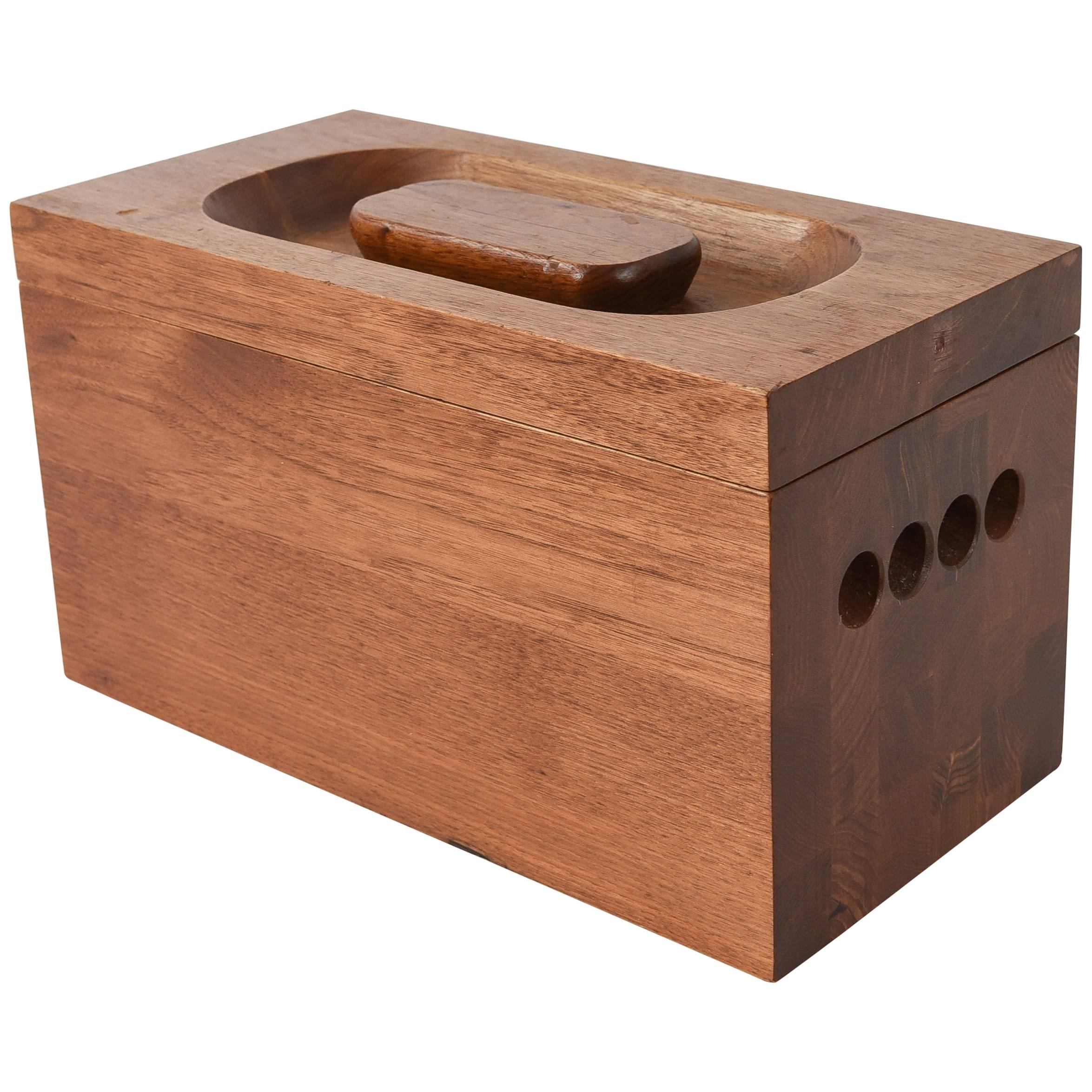 Adams Dorset Vermont Teak Ice Bucket For Sale at 1stDibs