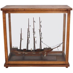 Ship Model in Glass Case