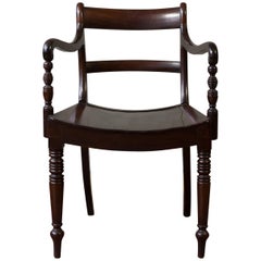 Regency Style Mahogany Armchair