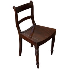 Mahogany Side Chair with Turned Legs