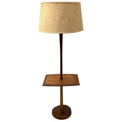 American Mid-Century Modern Walnut Table Lamp