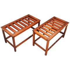 English Luggage Racks of Mahogany 'Individually Priced'