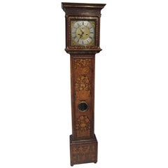 17th Century Walnut and Marquetry Longcase Clock
