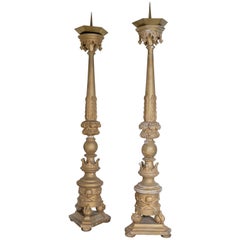 Mid-19th Century Altar Candle Stands