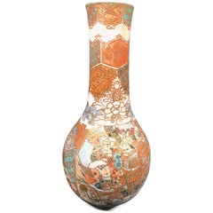 Large Japanese 19th Century Satsuma Vase Meiji Period