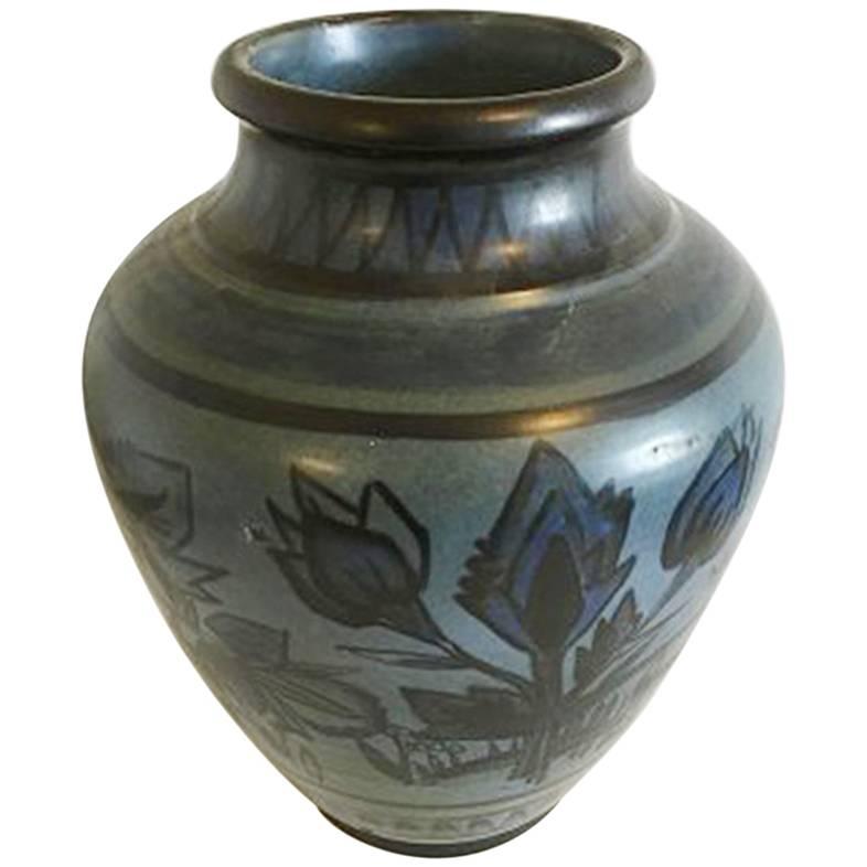 Bing & Grondahl Unique Floor Vase by Cathinka Olsen #1925 For Sale