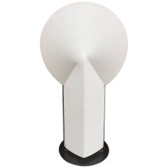 Design Radonov France, Table Lamp in White Plastic and Grey Lacquered Metal
