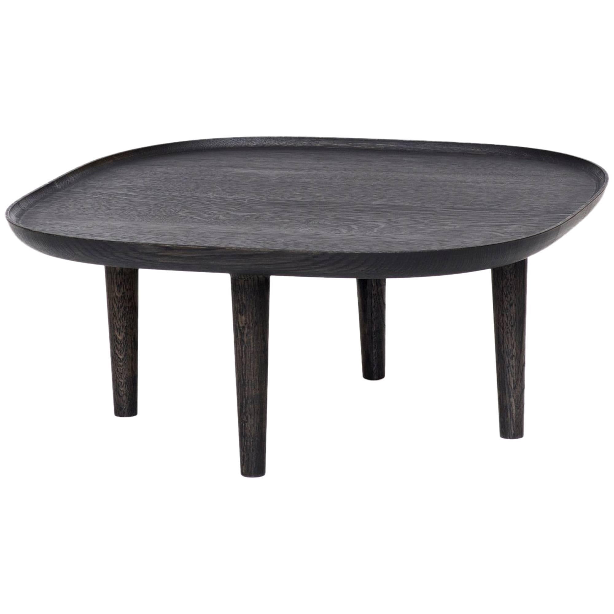 Fiori Coffee Table 65 in Black by Poiat For Sale