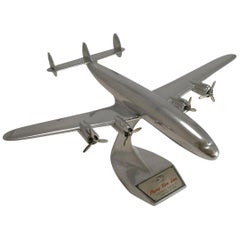 Retro Lockheed Super H Constellation Plane Model - Flying Tiger Line, circa 1957