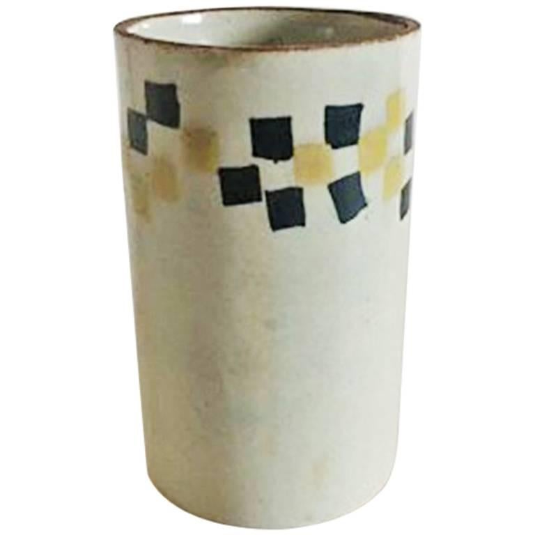 Bing & Grondahl Modern Stoneware Vase For Sale