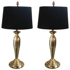 Pair of Chic Brass Lamps