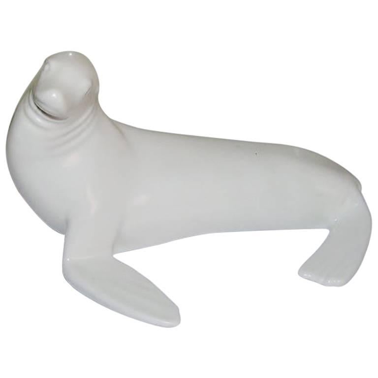 Bing & Grondahl Seal in Matt Iron Porcelain 2151/M