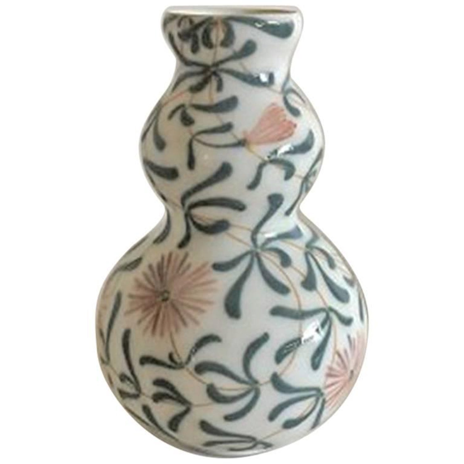 Bing and Grondahl Art Nouveau Unique Vase by Clara Nielsen #999/71 For Sale  at 1stDibs