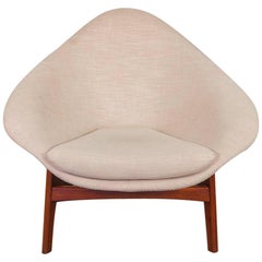 Rare Adrian Pearsall Three-Legged Coconut Chair