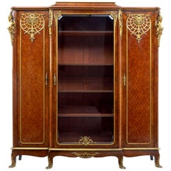 Late 19th Century French Kingwood and Ormolu Bibliotheque Cabinet