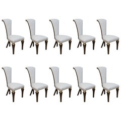 Set of Ten Christopher Guy Dining Chairs