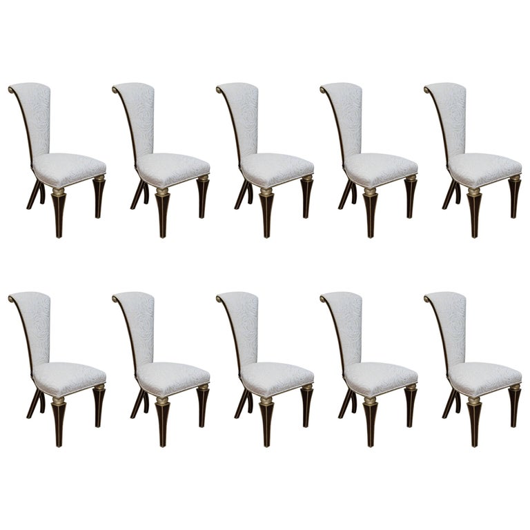 Set of Ten Christopher Guy Dining Chairs at 1stDibs